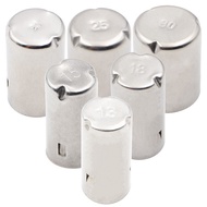 5pcs Stainless Steel Test Tube Hat Test Tube Cover Laboratory Test Tube Steel Cap 304 Steel Glass Te