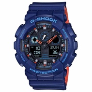 CASIO G-Shock Mens Watches Analog Digital Navy Resin Band GA-100L-2A - intl