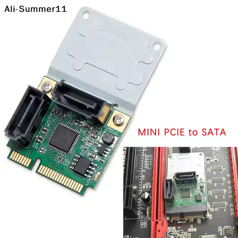 【An1】1PC PCI-E to 2 Ports SATA 3.0 Expansion Adapter PCI-Express Chip Expansion Adapter Card Mini PC