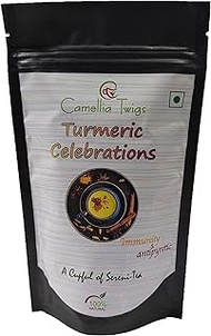 Camellia Twigs Turmeric Moringa Golden Elixir Tea – A Nourishing Ayurvedic Wellness Blend | 100g