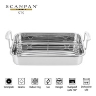 SCANPAN STS 42x26cm Roasting Pan with Rack (Non-Induction)
