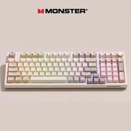 Monster KM4 wireless mechanical keyboard device with 2.4G C-type cable 97 keys RGB hot swappable erg