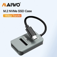 MAIWO 10Gbps M.2 NVME SSD Enclosure Case Type-C M2 PCIE NVME SSD Adapter Tool-Free Support 2230/2242
