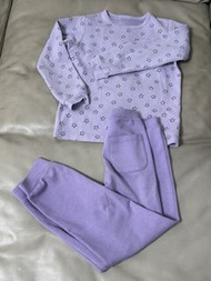 UNIQLO AIRism 兒童睡衣套裝 130 （🧧隨機送: heattech/衫仔/褲仔一件）