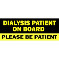 MAGNETIC SHEET SIGNAGE. Dialysis Patient. ships in 1-2 days