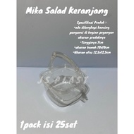 (1PACK ISI 25SET) Mika Salad 500ml Keranjang / Mika Salad Keranjang - Mika Tentengan - Mika Salad Ga