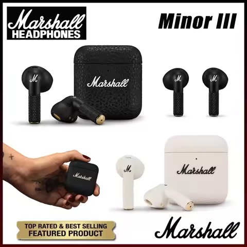 Marshall MINOR III True Wireless Bluetooth Earphones Long Range Outdoor Festival Gift TWS Earphones 