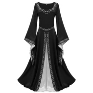 Retro Medieval Renaissance Dress Womens Modern Dance Costume Polyester Fiber Cross-Border Historical