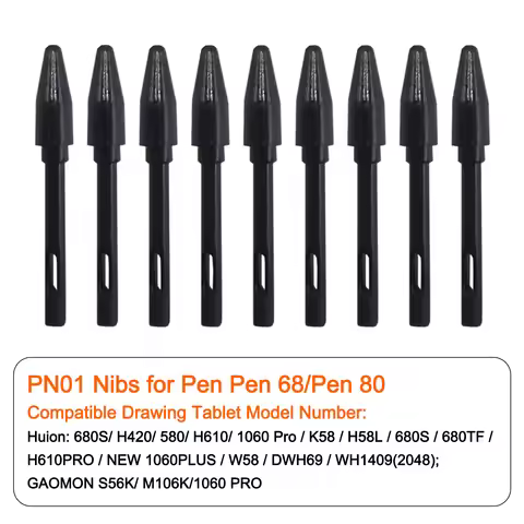 Pen Nibs For huion Digital Pen Display Tablet Accessories For Inspiroy Dial 2/H640P/HS611/Kamvas Pro