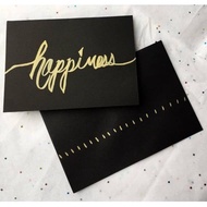 (per pak) fancy paper/kertas hitam polos tebal 250 gram - a5-25lembar