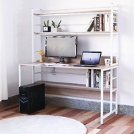 【微慢】 MIIT漂流木紋寬140公分穩重型層架工作桌 書桌 電腦桌