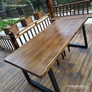 Loft Large Simple Table Chair Negotiation Solid Wood Long Conference Table Desk Workbench Modern Com