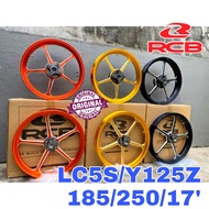 RCB Forged Rim FG505 Yamaha LC5S/ Y125Z/ Y15ZR Sport Rim 185 / 250 / 17' LC135 Racing Boy Y15 LC 135