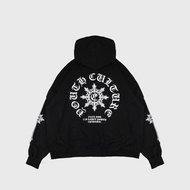 Epidemic Hoodie Double Zipper [BOXY FIT] 330 Gsm Avviso Black Jacket