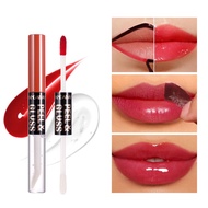 2 In 1 Tattoo Peel-off Lip Stain & Lip Gloss, Long-Lasting Moisturizing Liquid Lipstick, Waterproof,