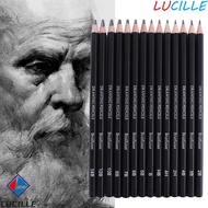 LUCILLE Sketch Pencil Set, Smooth Writing HB 2H 4H B 2B 3B Graphite Pencil, School Supplies 4B 5B 6B