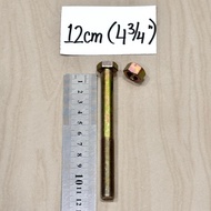 Length 12cm Bolt + YELLOW NUT (COMPLETE according to PHOTO) key 10 key 12 key 14 key 17 (length 12 c