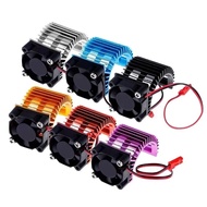 Brushless Motor Heatsink + Fan Cooling 380/540 Heat Sink Cover Electric Engine For RC model Car HSP 
