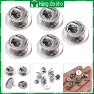 WIN 5pcs Butterfly Pin Backs and Tie Tacks for Lapel Pins Stainless Steel Brooch Base Cabochons Hold