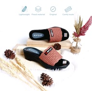 Sandal Wanita Rajut Import Sofiya Terbaru-Sandal Slop Rajut Sofiya Model Terbaru-Sandal Wedges Rajut