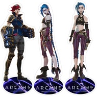 Standee Arcane Season 2 Jinx Vi Caitlyn Ekko Acrylic character model for desk decoration Anime Leagu