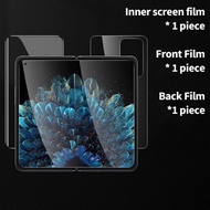 3-IN-1 Oppo Find N/N2/N3 N5 Flip 3D Clear Hydrogel Film Front Back Screen Protector/Leather Skin Cov