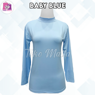 Manset Dalaman Kebaya Lengan Panjang Wanita Polos Bahan Spandek Balon Licin Daleman Perempuan Warna 