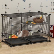 Rabbit Cage Breeding Cage Household Rabbit Cage Extra Large Double-Layer Pet Automatic Dung Cleaning Rabbit Nest House V