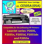 CE505A (05A) Compatible Printer Toner Cartridge for HP LaserJet P2035, P2035n, P2055d,  P2055dn and 