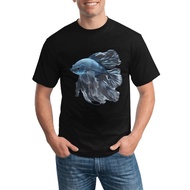 Beta Fish Aquarium Lover Funny Cool Beta Fish Gift All Cotton Breathable Fashion Custom Round Neck S