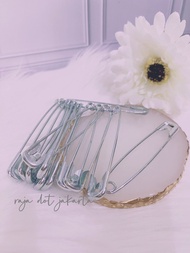 Peniti besar ukuran 75cm silver / peniti hijab / peniti kasur