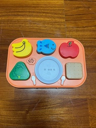 巧虎 寶寶餐盤組形狀配對玩具