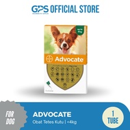 ADVOCATE DOG FLEA DROPS FOR DOGS SIZE S UP TO 4KG 1 TUBE JAKSEL