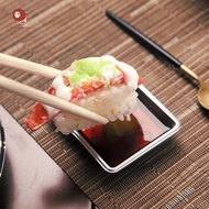 abongsea 100Pcs Disposable Sauce Dish Portable Sushi Dipping Plates Eco Friendly Seasoning Trays Mus