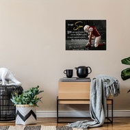 2D Flat,2D Flat,1pc "to My Son Mom" Football-Themed Framed Canvas Wall Art - Wood Frame with / Color