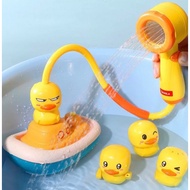 Pirate Duck Bath Toy - Duckling Dropping Bathtub for Children - Water Spray Duck with Shower