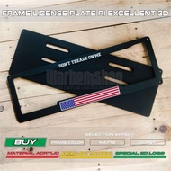 FRAME PLATE CUSTOM STANDARD RI AND EURO 3D FLAG DON'T TREADE ON ME