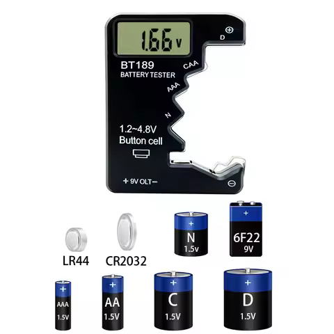 BT-189 AA/AAA/C/D/9V/1.5V Battery Capacity Tester Battery Tester BT189 LCD Display Universal Check B