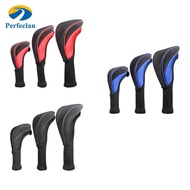 Perfeclan Golf Club Head Cover 1, 3 4 5 7 X Driver Fairway Woods Headcovers, Hybrid Head Cover Set w