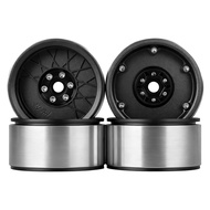 PYFORE 2.2In Aluminum Alloy Metal Wheel Hub Tires 4PCS 63*33mm Hex Adapter 12mm for 1/10 1/8 RC Mode
