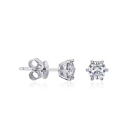 Moissanite Stud Earrings D Color 0.5-2 Carat 925 Sterling Silver Gold Plated Moissanite Earrings Set