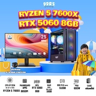 SETCOM+MONITOR BONMECOM2 ครบเซ็ตพร้อมจอ/ CPU AMD AM5 RYZEN 5 7600X / RTX 5060 8GB/Case เลือกได้ครับ