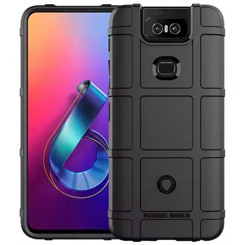 Asus Zenfone 6 Armor Shield Case ZS630KL Anti-Knock Silicone Back Cover Heavy-Duty Shockproof Phone
