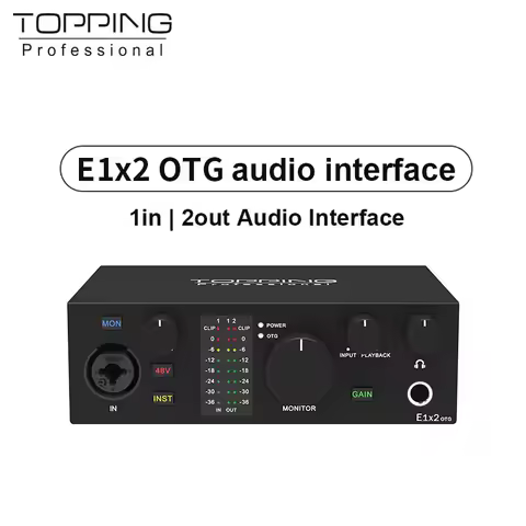 Topping E1x2 OTG profession elle Audio-Schnitts telle Computer Telefon singen Live-Streaming Soundka