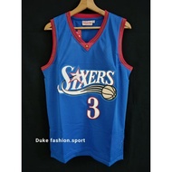 Embroidery 99/00 Philadelphia 76ers #3 Allen Iverson Jersey Basketball Jersey