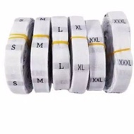 WOVEN SIZE LABEL (600 pcs)