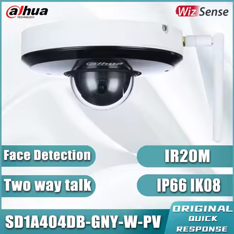 Dahua 4MP SD1A404DB-GNY-W-PV PTZ Camera 4X OptIcal Zoom Starlight WizSense Webcam Face Detection Per