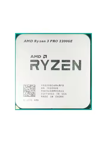 AMD Ryzen 3 PRO 2200GE R3 PRO 2200GE 3.2 GHz Quad-Core Quad-Thread CPU Processor 35W YD220BC6M4MFB S