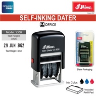 SHINY S-300 Mini Dater Stamp [Ink Color: Black, Blue, Red] [Office Use]