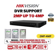 HIKVISION CCTV DVR 2MP-4MP Digital Video Decorder + Hardisk iDS-7204HQHI-M1/E iDS-7208HQHI-M1/E